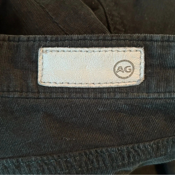 AG Adriano Goldschmied The Legging Super Skinny Green Corduroy Pants Women’s 27R - Picture 3 of 11